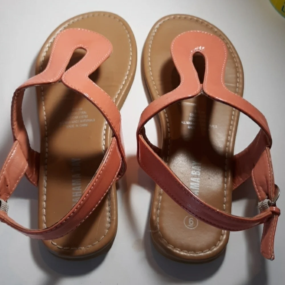 Bahama Bay 6 coral color sandals